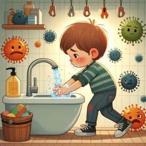 Dětské básničky Jiřího Ryšánka: Virus ve Svitavách (z rubrik Básničky na přání, Básničky o zdraví)