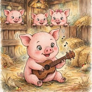 Dětské básničky Jiřího Ryšánka: Sele a ukulele (z rubrik Básničky o hudbě, Básničky o zvířátkách, Vtipné básničky, Zhudebněné básničky)